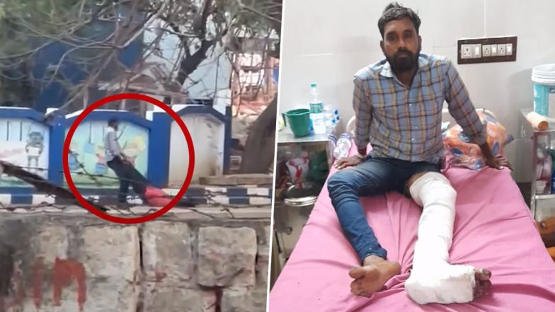 Tamil Nadu: Female Professor Assaulted, Dragged on Road by Drunk Man For Refusing to Lend Money in Trichy, Shocking Video Goes Viral