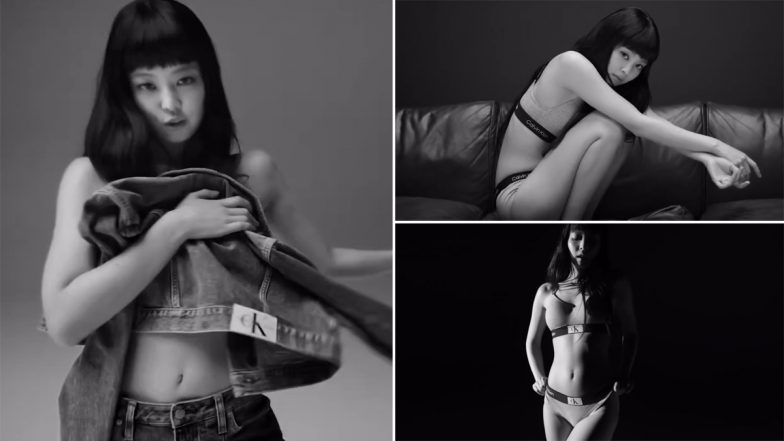 BLACKPINK's Jennie Sexy Video: Watch K-Pop Idol Strip to Lingerie, Cover Her Assets With Jacket in New Saucy Photoshoot!