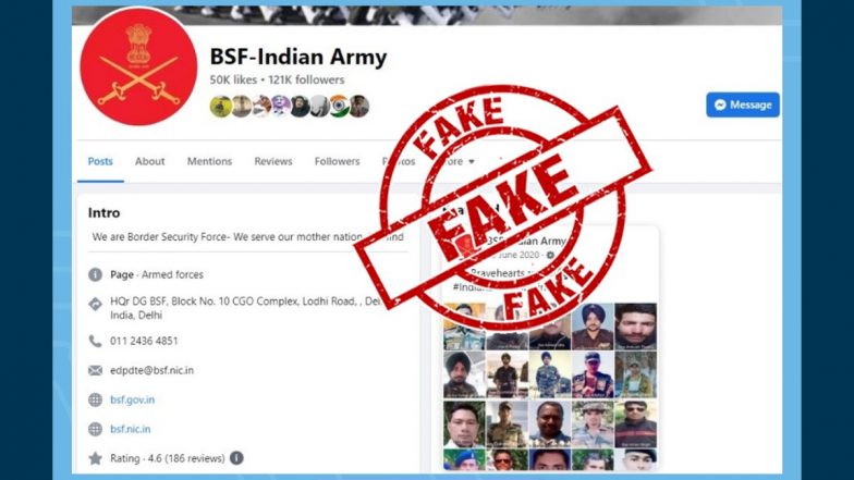 'BSF-Indian Army' Is the Official Page of Border Security Force on Facebook? Government Debunks Impersonator Account Going Viral on Social Media