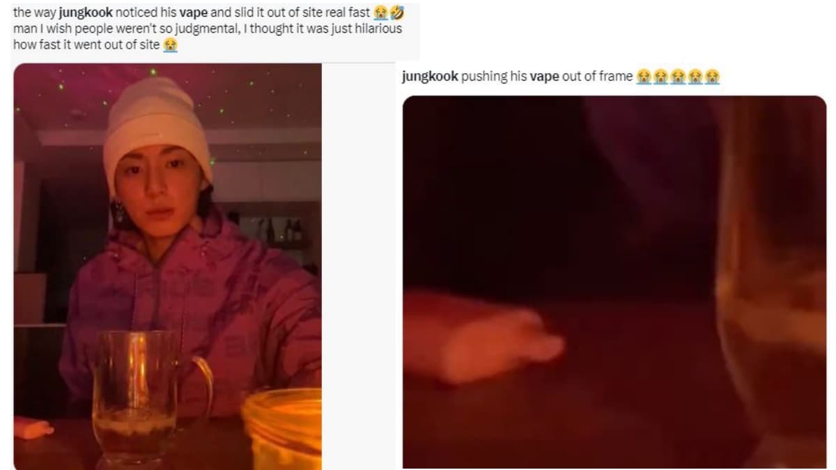 BTS Jungkook Vapes K Pop Idol Accidentally Reveals a Vape While