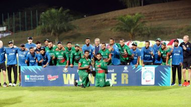 Hasan Mahmud Takes Five-Wicket Haul As Bangladesh Beat Ireland by 10 Wickets in 3rd ODI, Complete 2–0 Series Victory