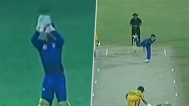 'Worst Ball to Get a Wicket' Jimmy Neesham Reacts to Viral Video of Batter Being Bizarrely Dismissed While Chasing Wide Delivery Down the Leg Side!