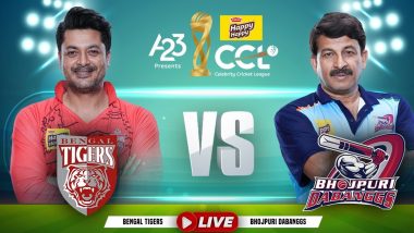 Bengal Tigers Vs Bhojpuri Dabanggs CCL 2023 Match Update: Manoj Tiwari's Side Defeat Jisshu Sengupta's Team by Five Wickets