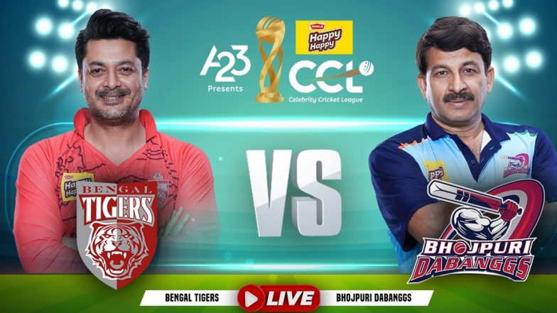 Bengal Tigers vs Bhojpuri Dabbangs CCL 2023 Match Live Streaming Date and Time: How To Watch the 11th Match of Celebrity Cricket League Online and on TV