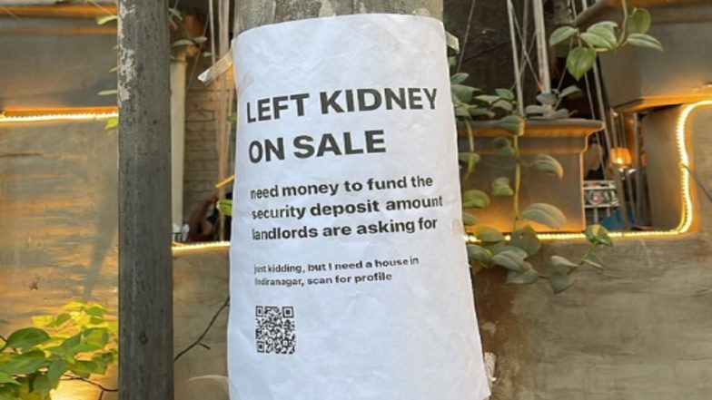 ‘Kidney on Sale’: Social Media Helps Find Man Behind Viral Poster Put On Streets of Bengaluru