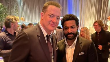 Oscars 2023: RRR Star Jr NTR Drops Pic With Oscar Nominee Brendan Fraser and Wishes Him ‘Good Luck for Tomorrow’