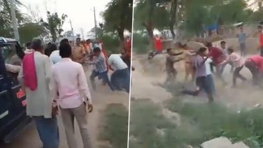 Uttar Pradesh: Villagers Clash With Cops in Kannauj, Several Injured; Video Goes Viral