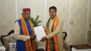Tripura Government Formation: BJP Leader Manik Saha Meets Governor Satyadeo Narain Arya, Stakes Claim To Form Govt