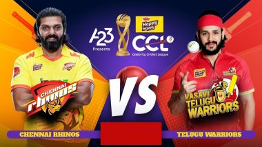 Chennai Rhinos vs Telugu Warriors CCL 2023 Match Live Streaming Date and Time: How To Watch the Match 15 of Celebrity Cricket League Online and on TV