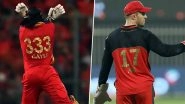RCB to Retire AB de Villiers '17' and Chris Gayle's '333' Jersey Numbers at Their Induction Into IPL Franchise's 'Hall of Fame'