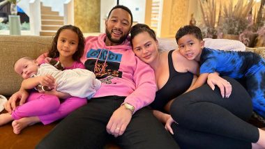 Chrissy Teigen’s Family Portrait Featuring John Legend and Their Three Kids Is the Cutest Pic You’ll See on the Internet Today