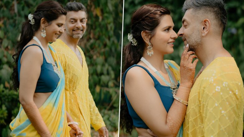 Bride-to-Be Dalljiet Kaur and Fiancé Nikhil Patel Beam With Joy at Their Haldi Ceremony (View Pics)