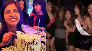 Bride-to-Be Dalljiet Kaur Celebrates Bachelorette Party With BFF Karishma Tanna and Others (Watch Video)