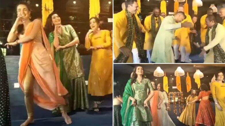 Dalljiet Kaur Wedding: Bride-to-Be Grooves to Bollywood Tunes With Her Girl Gang at Her Sangeet Ceremony (Watch Video)