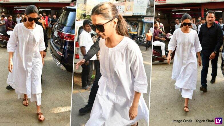 Pradeep Sarkar Funeral: Deepika Padukone Spotted at the Last Rites of the Veteran Filmmaker (Watch Video)