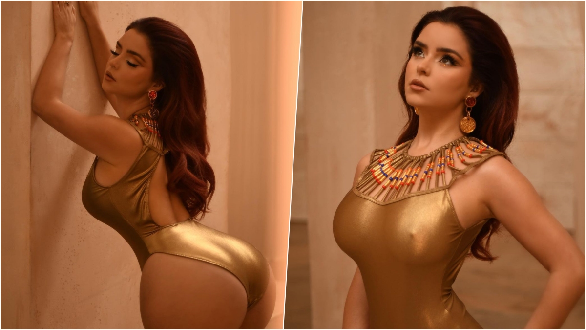 Fashion News  Demi Rose Goes BOLD in Gold Monokini Flaunting Her