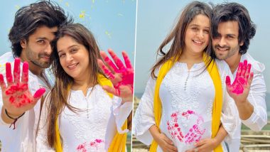 Parents-To-Be Dipika Kakar and Shoaib Ibrahim Celebrate Holi 2023! Check Out the Cute Heart on Actress’ Baby Bump (View Pics)