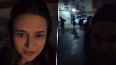 Divyanka Tripathi Dahiya's Reaction to Her Life's 'First Earthquake' Tagged 'Disgusting' by Netizens (Watch Viral Video)