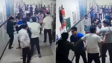 Haryana Shocker: Three Assault on Duty Doctor at Khan Civil Hospital in Faridabad After He Fails To Treat New Patient With Head Injuries, Arrested After Video Goes Viral