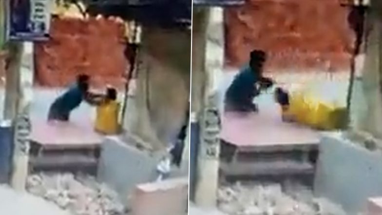 Uttar Pradesh: Man Snatches Chain From Woman Sitting Outside Her House in Ghaziabad, Police Launch Probe After CCTV Video Surfaces