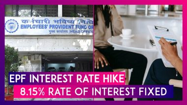 EPF Interest Rate Hike: Provident Fund Body EPFO Fixes 8.15% Rate Of Interest For 2022-23