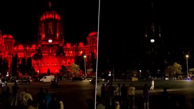 Earth Hour Day 2023: Lights Switched Off at Mumbai's Chhatrapati Shivaji Maharaj Terminus for an Hour From 8.30 PM to 9.30 PM (Watch Video)