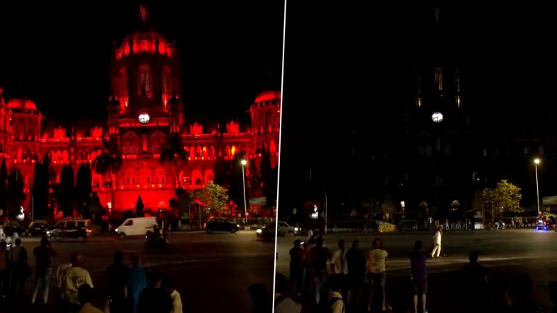 Earth Hour Day 2023: Lights Switched Off at Mumbai's Chhatrapati Shivaji Maharaj Terminus for an Hour From 8.30 PM to 9.30 PM (Watch Video)