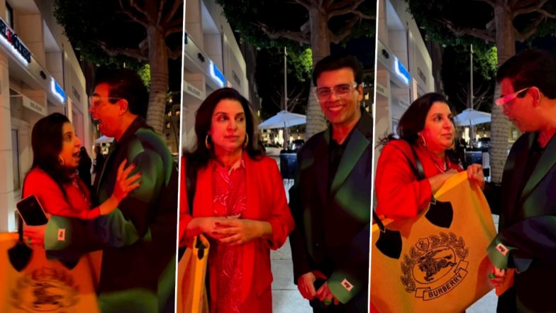 Farah Khan and Karan Johar Take Dig at Each Other Over Fashion on the Streets of LA in This Hilarious Video – WATCH