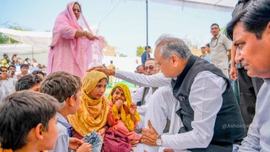 Rajasthan CM Ashok Gehlot Meets Families of Men Charred to Death in Haryana, Announces Financial Aid