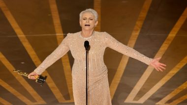 Oscars 2023: Jamie Lee Curtis Wins Best Supporting Actress for Everything Everywhere All at Once (Watch Video)