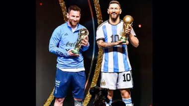 Lionel Messi Honoured With Statue Celebrating His FIFA World Cup 2022 Win at CONMEBOL Museum