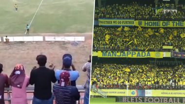 'Walkout Blasters, Walkout' Gokulam Kerala Taunt Kerala Blasters With ‘Attacking’ Chants During A Kerala Premier League Game (Watch Video)