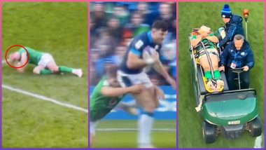 Garry Ringrose, Irish Rugby Player, Suffers Horrific Head Injury While Playing Against Scotland (Watch Video)