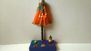 Gudi Padwa 2023: How To Make Gudi Flag on Marathi New Year? Easy DIY Video To Make Gudi at Home