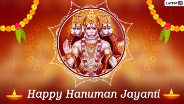 Hanuman Jayanti 2023 Wishes & Greetings: WhatsApp Stickers, GIF Images, HD Wallpapers and SMS for the Auspicious Hindu Festival
