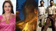 BJP MP Hema Malini Is Proud of RRR's 'Naatu Naatu' and The Elephant Whisperers for Winning Oscars at 95th Academy Awards (Watch Video)