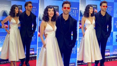 Hrithik Roshan and Saba Azad Share Sweet PDA Moment As They Pose Together for Paparazzi at Rocket Boys 2 Screening (Watch Video)