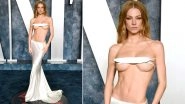 Vanity Fair Oscars Party 2023: Hunter Schafer Covers Her B**bs With Feather, Teams Up With Silk Skirt; Check Out Euphoria Star&rsquo;s Bold And Ripped Avatar at the Bash (View Pics)