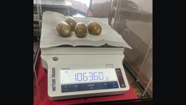 Kerala: Air Intelligence Unit Seizes Gold Worth Rs 49.5 Lakh at Kochi Airport (See Pic)