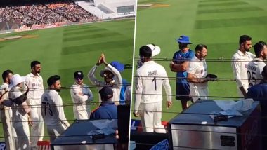 ‘Jai Shree Ram’ Fans Greet Indian Cricket Team Players During India vs Australia 4th Test 2023 in Ahmedabad