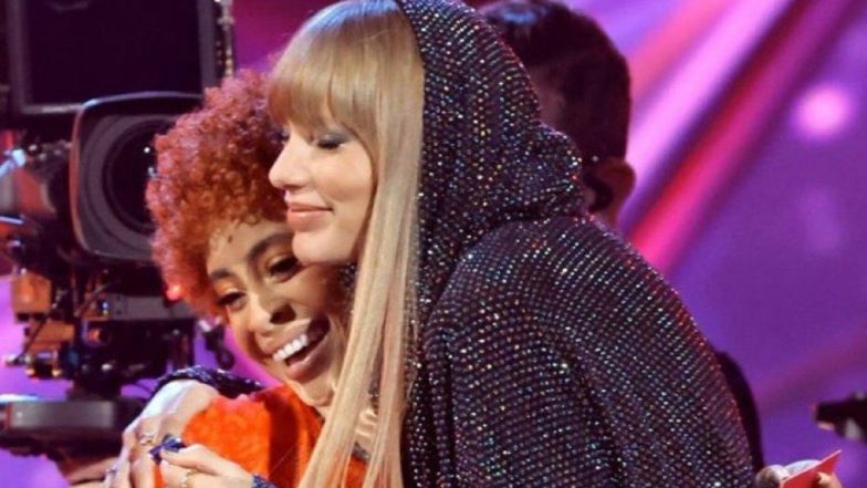 Taylor Swift and Rapper Ice Spice Share a Heartwarming Moment at iHeart Radio Music Awards 2023 (View Pic and Video)