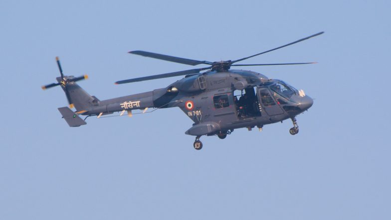 Indian Navy Helicopter Meets With an Accident Close to Mumbai Coast; Crew Unhurt, Investigation Ordered