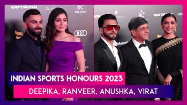Indian Sports Honours 2023: Deepika Padukone, Ranveer Singh, Anushka Sharma & Virat Kohli Arrive At The Event In Style!