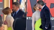 Jennifer Lopez and Ben Affleck Share a Sweet Kiss at the Premiere of Her Hubby&rsquo;s Film Air (Watch Video)