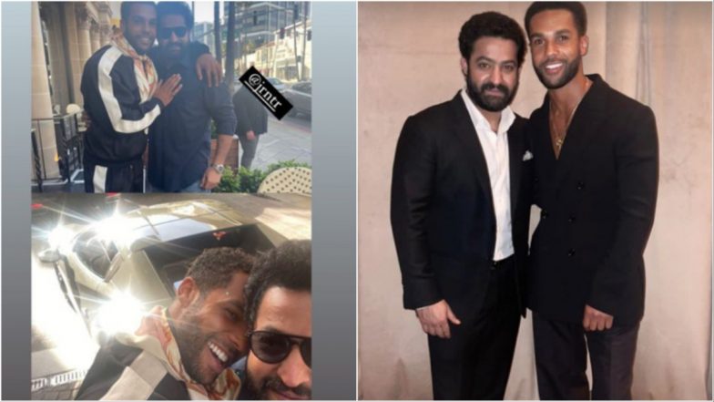 RRR Star Jr NTR Drops Pics of His Fun Meet Up With Emily in Paris Actor Lucien Leon Laviscount in LA!