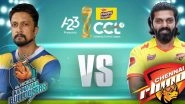 Karnataka Bulldozers vs Chennai Rhinos CCL 2023 Match Live Streaming Date and Time: How To Watch the 10th Match of Celebrity Cricket League Online and on TV