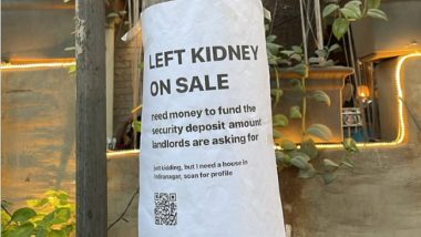 Peak Bengaluru Moment! Man Puts Left Kidney on 'Sale' in Search of Home in Indiranagar