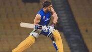 MS Dhoni Walks in to Bat Amid ‘Dhoni, Dhoni’ Chants During CSK Practice Ahead of IPL 2023 (Watch Video)