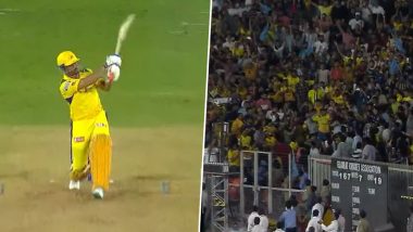 MS Dhoni 200th Six For CSK: Watch Chennai Super Kings Captain Hit Milestone Maximum in IPL 2023 Against Gujarat Titans