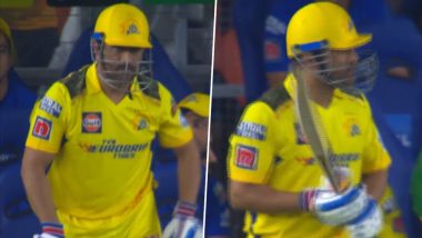 MS Dhoni Receives Roaring Reception From Crowd at Narendra Modi Stadium While Walking Out to Bat in GT vs CSK IPL 2023 Match (Watch Video)